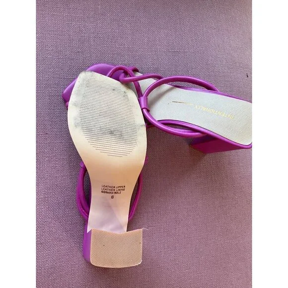 Intentionally Blank x Revolve Wick Sandals in Flamingo 6 Womens High Heels